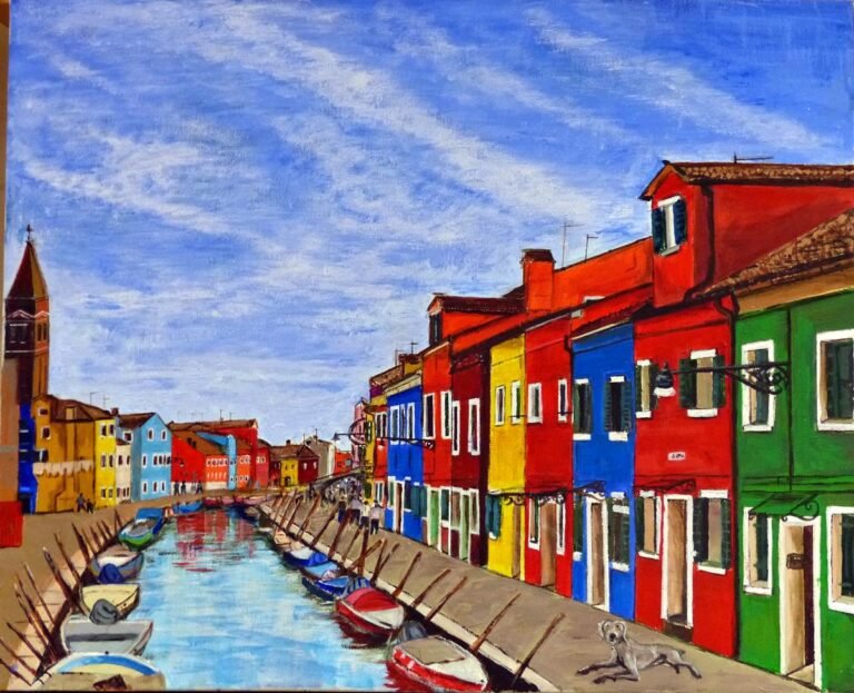 Beautiful acrylic paintings by a talented resident artist!