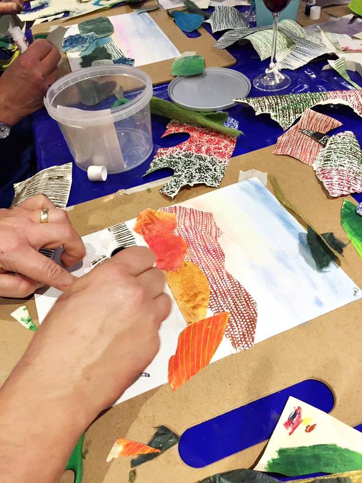 painting and prosecco