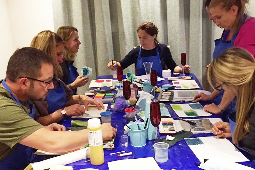 Our First Painting and Prosecco Party!